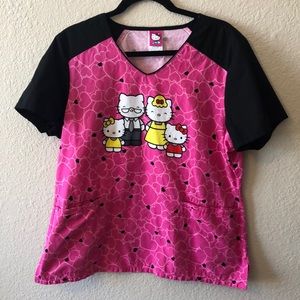Hello Kitty scrub top